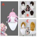 Eternal Return Eleven Hart Piolo Black Pink Blonde Styled Cosplay Wig