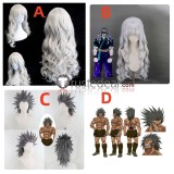 Hunter x Hunter Uvogin Silva Zoldyck Grey Styled Cosplay Wig