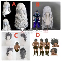Hunter x Hunter Uvogin Silva Zoldyck Grey Styled Cosplay Wig