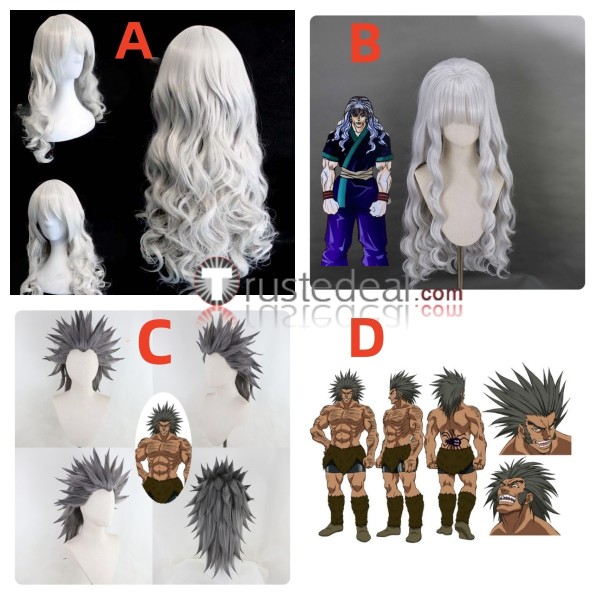Hunter x Hunter Uvogin Silva Zoldyck Grey Styled Cosplay Wig