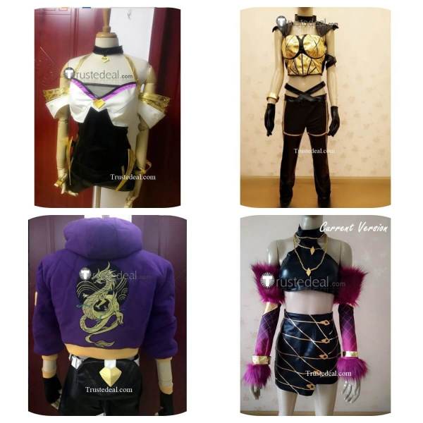 Commssion League of Legends KDA Skins Akali KaiSa Ahri Evelynn Cosplay Costumes Shoes