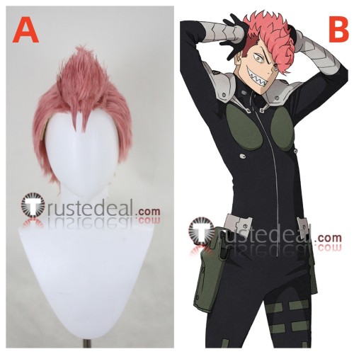 Kaiju No. 8 Monster #8 ‌Furuhashi Iharu‌ Pink Styled Cosplay Wig
