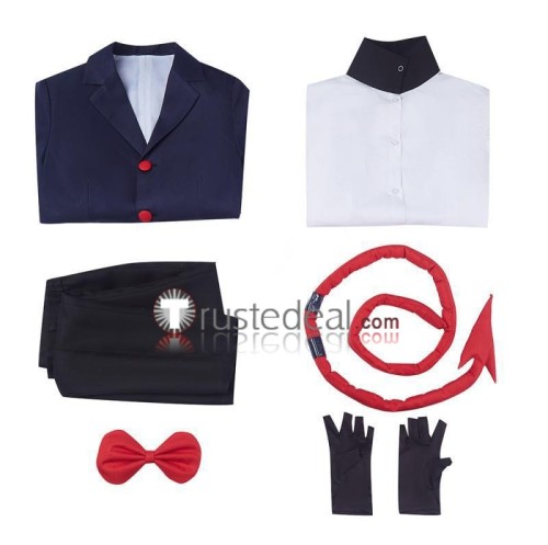 Hazbin Hotel Helluva Boss Moxxie Knolastname Blue Suit Cosplay Costume