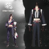 Street Fighter 6 Mai Shiranui Black Leather Cosplay Costume