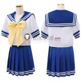 Lucky Star Kagami Hiiragi Konata Izumi Miyuki Takara Yutaka  Blue Summer School Uniform Cosplay Costume