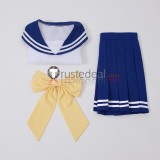 Lucky Star Kagami Hiiragi Konata Izumi Miyuki Takara Yutaka  Blue Summer School Uniform Cosplay Costume