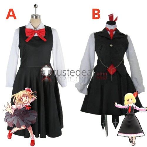 Touhou Project Youkai Rumia Black Cosplay Costume