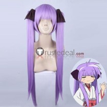 Lucky Star Kagami Hiiragi Long Purple Cosplay Wig