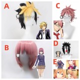 Shokugeki no Soma Terunori Kuga Arato Hisako Shinomiya Kojiro Nakiri Erina Kurokiba Ryou Pink Styled Cosplay Wig