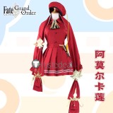 Fate Grand Order FGO Amor Caren Red Dress Cosplay Costume