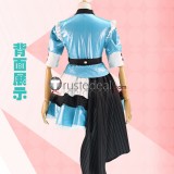 Vocaloid Miku Alice Maid Dress Blue White Cosplay Costume