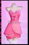 Winx Club The Magic is Back Bloom Flora Pink Flowers Blue Dress Cosplay Costume