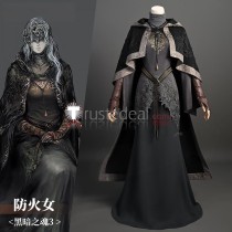 Dark Souls 3 NPC The Fire Keeper Black Gothic Cosplay Costume