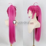 Magical Girl Lyrical Nanoha Signum Pink Ponytail Fate Testarossa Hayate Yagami Blonde Brown Styled Cosplay Wig