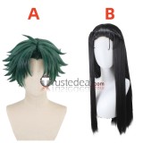 Hunter x Hunter Gon Freecss Irumi Zorudikku Green Black Styled Cosplay Wig