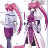 Magical Girl Lyrical Nanoha Signum Pink Ponytail Fate Testarossa Hayate Yagami Blonde Brown Styled Cosplay Wig