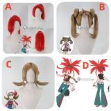 Pokemon Lyra Kotone Shauna Flannery Red Brown Styled Cosplay Wig