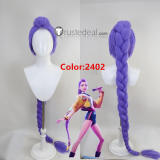 KPop Demon Hunters Film Rumi Mira Zoey Blue Black Pink Purple Styled Cosplay Wig