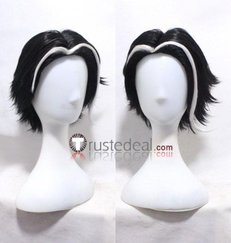 Danranronpa 3 Gundham Tanaka Seiko Kimura Fuyuhiko Kuzuryu Black Grey Styled Cosplay Wigs