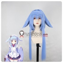 Amairo Chocolate Momose Kaguya Blue Styled Cosplay Wig Ears