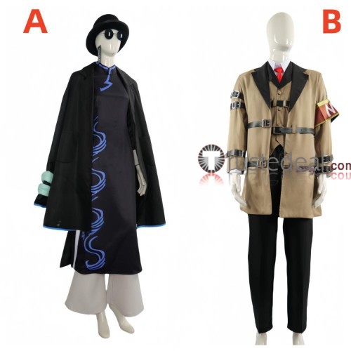 Limbus Company Cinq Assoc. East Section 3 Don Quixote Faust Black Brown Cosplay Costume