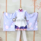 Amairo Chocolate Momose Kaguya Momose Mitsuki Kimono Dress Yellow Purple Cosplay Costume