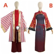 Limbus Company Jia Xichun Cheongsam Land of Illusion Hong Lu Red Cosplay Costume