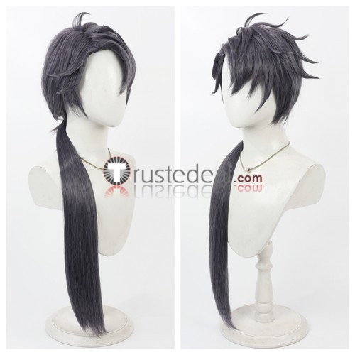 Touken Ranbu Nikkou Ichimonji Akashi Kuniyuki Nansen Ichimonji Kuwana Gou Dark Grey Gloden Cosplay Wig