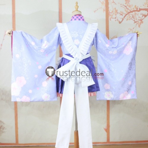 Amairo Chocolate Momose Kaguya Momose Mitsuki Kimono Dress Yellow Purple Cosplay Costume