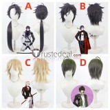 Touken Ranbu Nikkou Ichimonji Akashi Kuniyuki Nansen Ichimonji Kuwana Gou Dark Grey Gloden Cosplay Wig