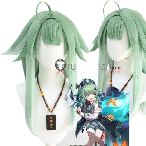 Honkai Star Rail HSR HuoHuo Light Green Prestyled Cosplay Wig