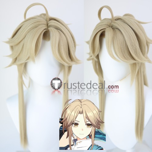 Honkai Star Rail HSR Yanqing Golden Prestyled Cosplay Wig