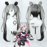 Blue Archive Sunaookami Shiroko Urawa Hanako Chidori Michiru  Tsukiyuki Miyako Pink Grey Cosplay Wig Ears
