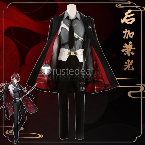 Touken Ranbu Goke Kanemitsu Military Suit Black Cosplay Costume