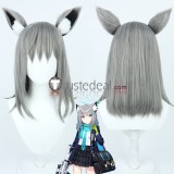 Blue Archive Sunaookami Shiroko Urawa Hanako Chidori Michiru  Tsukiyuki Miyako Pink Grey Cosplay Wig Ears