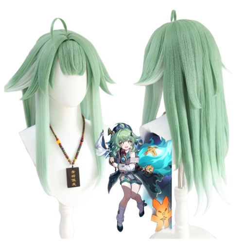 Honkai Star Rail HSR HuoHuo Light Green Prestyled Cosplay Wig