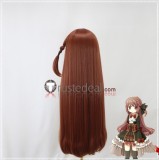Puella Magi Madoka Magica Side Story Magia Record Touka Satomi Chocolate Brown Styled Cosplay Wig