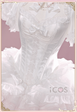 iCOS Puella Magi Madoka Magica Kaname Madoka Mahou Shoujo Barrier Akemi Homura Devil Angel Gothic Lolita White Black Cosplay Costume