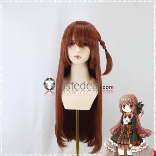 Puella Magi Madoka Magica Side Story Magia Record Touka Satomi Chocolate Brown Styled Cosplay Wig