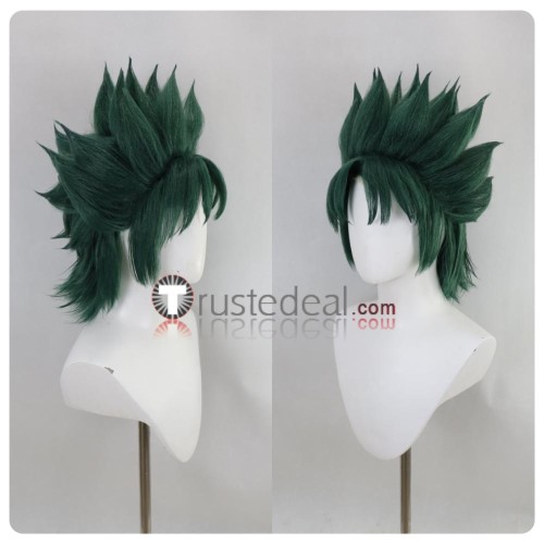 Saint Seiya Capricorn Shura Dark Green Styled Cosplay Wig