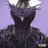 iCOS Puella Magi Madoka Magica Kaname Madoka Mahou Shoujo Barrier Akemi Homura Devil Angel Gothic Lolita White Black Cosplay Costume