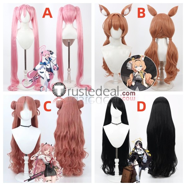 Blue Archive Kurosaki Koyuki Iochi Mari Yozakura Kirara Wakaba Hinata Pink Brown Cosplay Wig