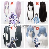 Blue Archive ‌Shiraishi Utaha Amau Ako Tendou Arisu Kurimura Airi Purple Black Cosplay Wig