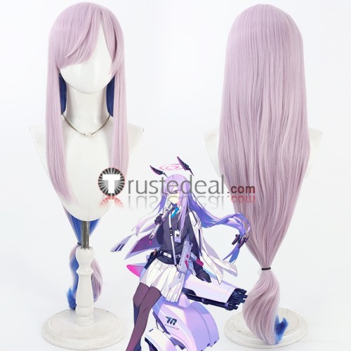 Blue Archive ‌Shiraishi Utaha Amau Ako Tendou Arisu Kurimura Airi Purple Black Cosplay Wig