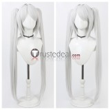 Blue Archive ‌Plana Shiromi Iori Uzawa Reisa Sensei Senpai Silver Green Cosplay Wig