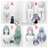 Blue Archive ‌Plana Shiromi Iori Uzawa Reisa Sensei Senpai Silver Green Cosplay Wig