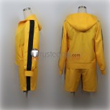 Monogatari Nisemonogatari Karen Araragi Cosplay Yellow Sports Set Cosplay Costume