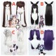 Blue Archive ‌Shichido Yukino Asagi Mutsuki Kawawa Shizuko Hayase Yuka Dark Brown Grey Cosplay Wig