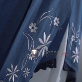 Arknights Echo of Bagpipes Denim Blue White Dress Cosplay Costume