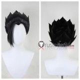 Overwatch D.Va Hanzo Juno Dark Brown Purple Styled Cosplay Wig